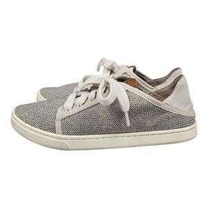 Olukai Women's Pehuea Li Gray Sneakers Shoes Size 6.5